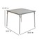 Emma and Oliver Foldable Card Table with Vinyl Table Top - Game Table - Portable Table